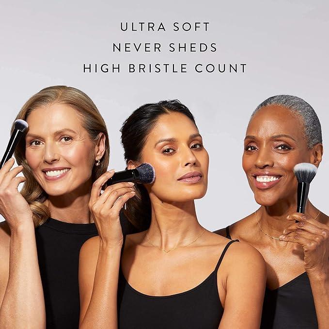 LAURA GELLER NEW YORK Baked Balance-n-Brighten Foundation with Kabuki Brush Makeup Set, Porcelain