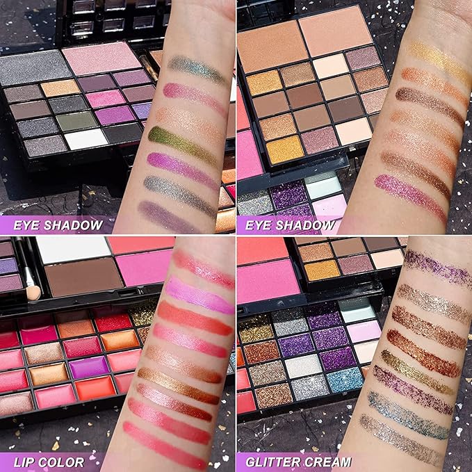 74 Colors Makeup Kit - Makeup Sets - Makeup palettes with 36 Eyeshadow - All in One Makeup Kit for Women and Girls Full Kit for Valentine's Day Gifts