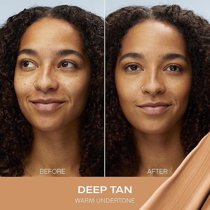 Lumene Color Correcting CC Cream - Lightweight Foundation - Medium Coverage - Redness Reducing Face Makeup for Glowing Complexion - Vegan Formula + Suitable for All Skin Types - Deep Tan (1 fl oz)