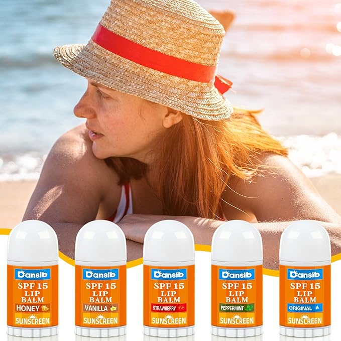 75 Pcs Mini Sunscreen Lip Balms Bulk SPF 15 Lip Balm Sticks Lip Balm Favors with Sunscreen Employee Staff Appreciation Gifts Bulk Team Coworkers Christmas Gifts for Outdoor Travel Beach