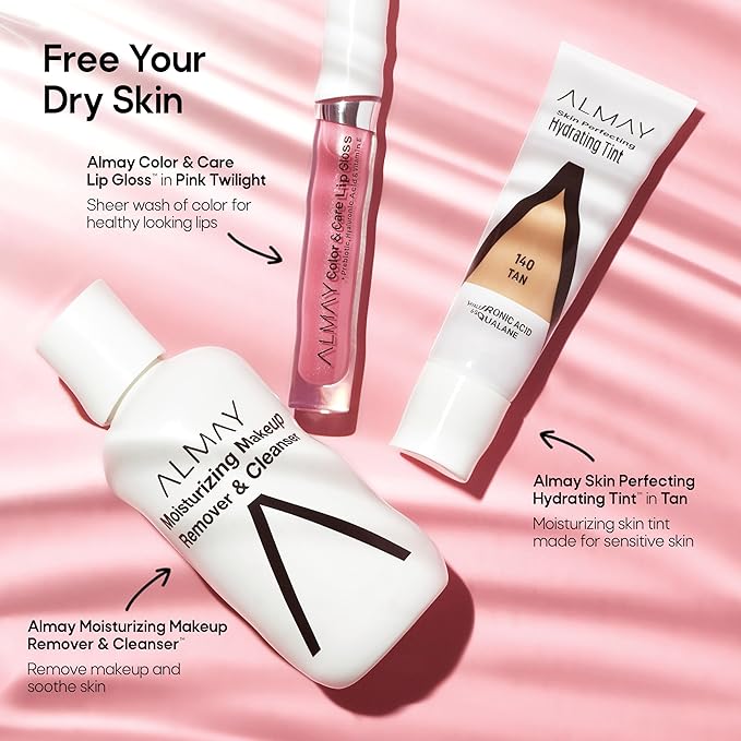 Almay Hydrating Liquid Foundation Tint, Lightweight with Light Coverage, Naturally Dewy Finish, Hypoallergenic, Dermatologist TestedFragrance Free, 100 Ivory, 0.94 fl oz.