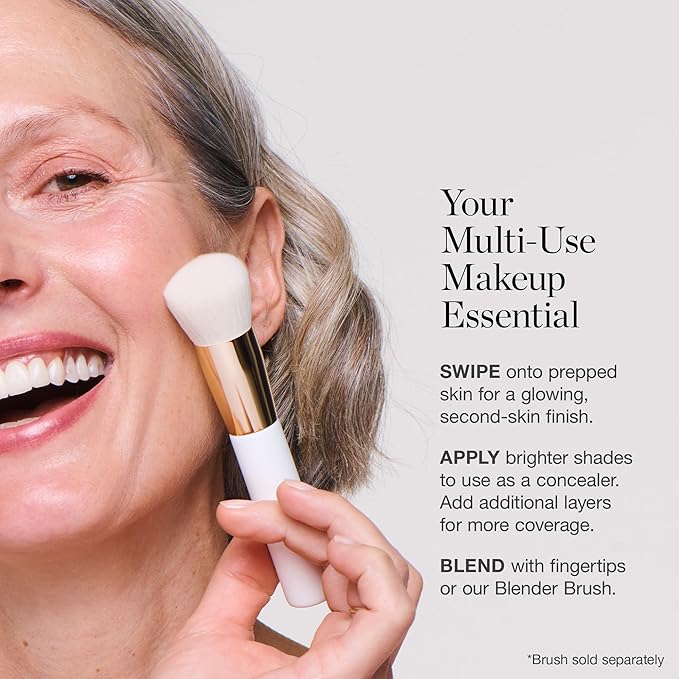 Ogee Sculpted Complexion Foundation Stick (Oak 5.5N - Medium Beige, Golden Undertones) Full Coverage Foundation Makeup - Instantly Balance & Even Complexion - 70% Organic Ingredients