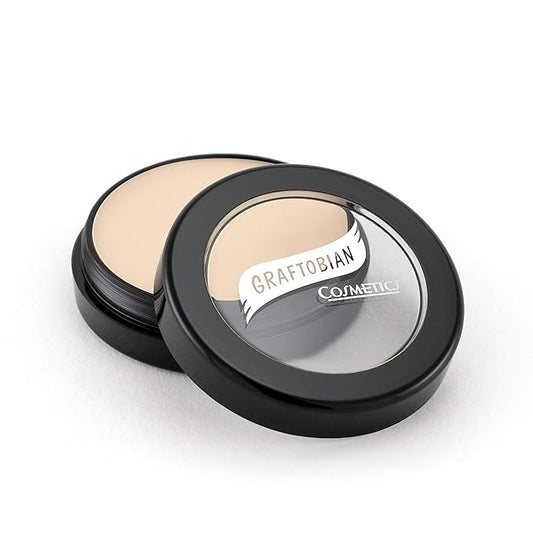 Graftobian HD Glamour Crème Foundation 1/2oz, Weightless Full Coverage Makeup, 65 Inclusive Shades, For All Skin Types, Natural or Full-Glam Looks, For Professionals and Beginners, Ivory