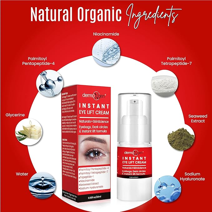 Rapid Reduction Eye Cream - Eye Cream Anti Aging Treatment for Dark Circles - Instant Under Eye Cream - Advanced Peptide Skin Tightening Formula - Instantly Removes Puffiness Wrinkles 20ml