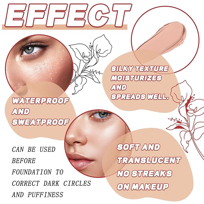 12 Colors Correcting Concealer Palette Kit with Brush,Cream Makeup Contour Palette for All Skin Type,Color Corrector Concealer Foundation Palette for Conceals Dark Circles & Blemish