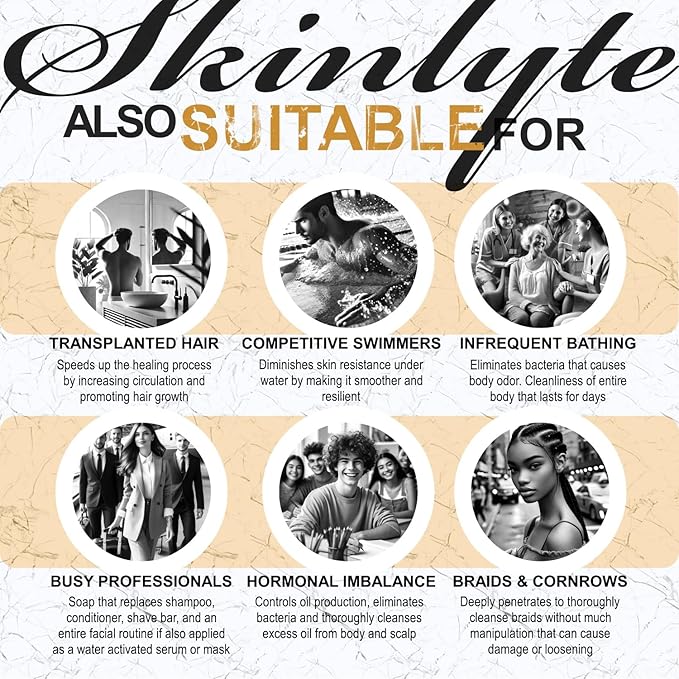 Natural Hair & Whole Body Bar Soap -Hair & Skin Treatment- Keratin & Collagen Peptides | Hair: Promotes Growth, Repair, Strength, Volume | Skin: Anti-Aging, Firm, Elasticity w/Organic Sulfur