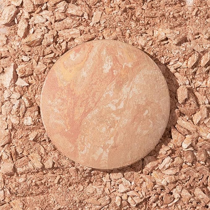 LAURA GELLER NEW YORK Award-Winning Baked Balance-n-Brighten To Go Travel Size Color Correcting Powder Foundation - Light - Buildable Light to Medium Coverage - Demi-Matte Natural