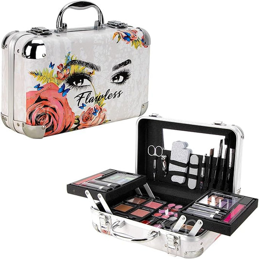 61pcs Makeup Gift Set With Extendable Trays and Mirror - Vmk1506, Flawless, 1 count