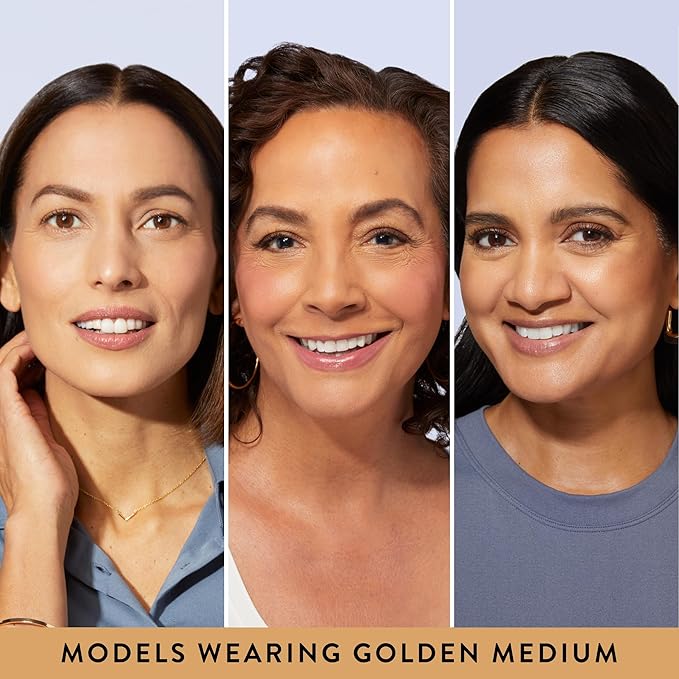 LAURA GELLER NEW YORK Baked Balance-n-Brighten Foundation with Kabuki Brush Makeup Set, Golden Medium