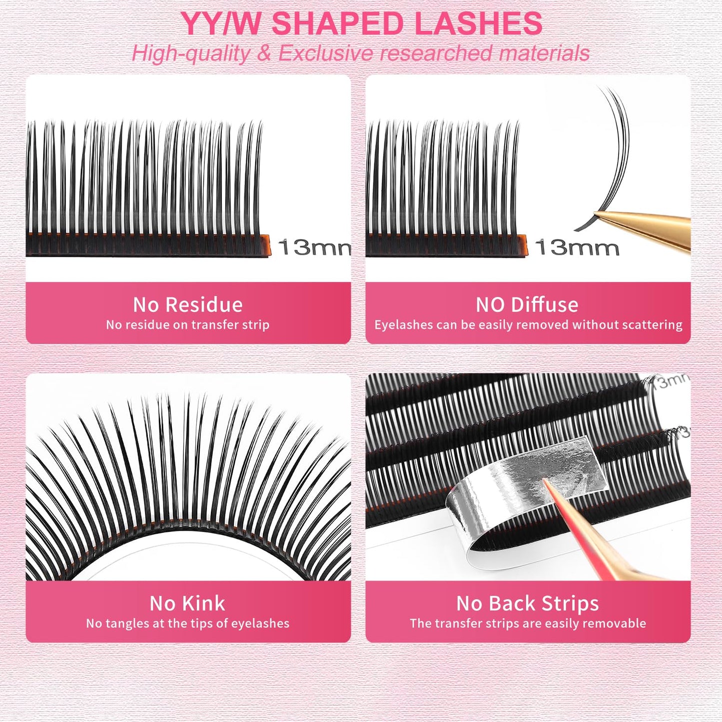 5D Flower Lash Extensions Spikes Lashes 0.07 Matte Black D Curl Lashes 10mm Volume Eyelash Extension Lash Trays Professional Use(5D Flower,0.07-D,10mm)