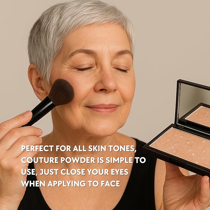 Ready to Wear Lasting Couture Finish - Color Correcting Powder Makeup Compact, Universal Correcting Foundation - Deluxe Size