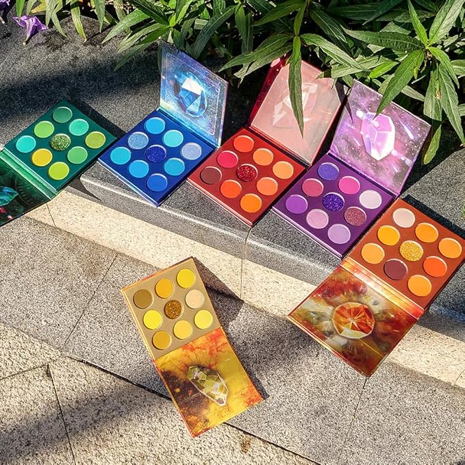 docolor Eyeshadow Palette 54Colors Gemstone Eye Shadow Palette Highly Pigmented Mattes Glitter Shimmers Smokey Cream Powder Blendable Long Lasting Waterproof Colorful Professional Makeup Palette