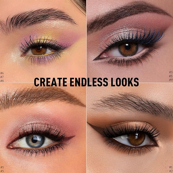 Eyeshadow Stick Waterproof Long Wear Cream Eye Shadow Pencil Single Shimmer Glitter Blendable Smokey Eyeshadow Crayon Cream to Powder Highly Pigmented Color Eyeliner Makeup, 4 GREEN