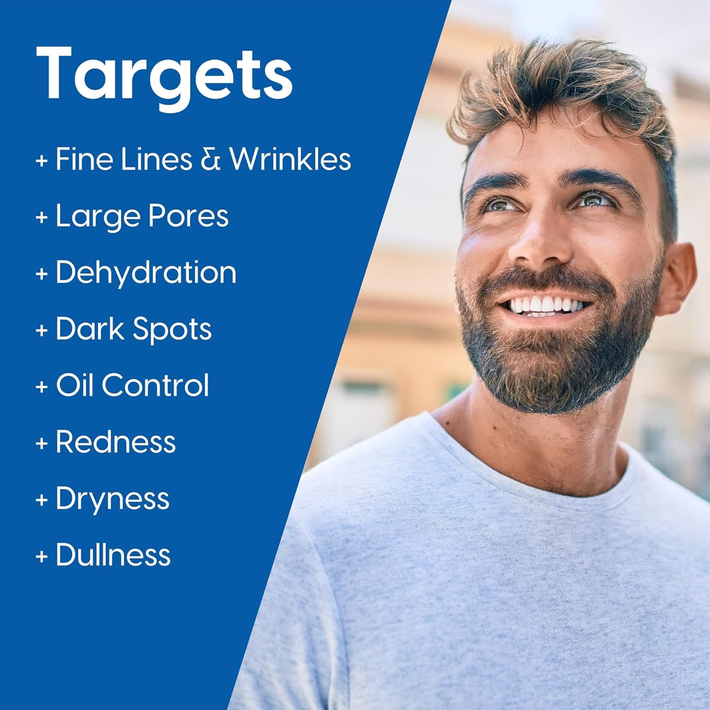 Strive Mens Face Moisturizer, Dark Circle Brightening, Anti Aging Mens Face Lotion with 4% Niacinamide+, Hyaluronic Acid & Ceramides, Hydrating Fragrance Free Skin Care Face Cream - 1.7 fl oz.