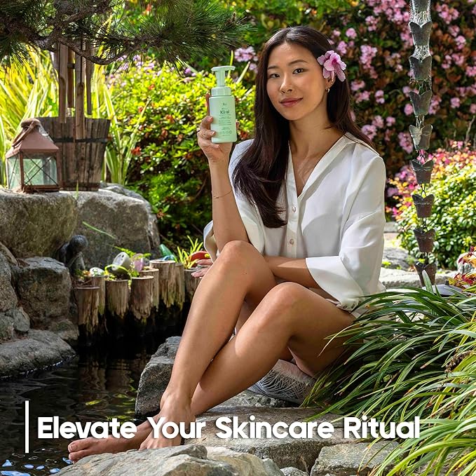 KIREI Foam Cleanser - Gentle Face Wash for Women with Aloe Vera & Cucumber Extract, Hydrating & Soothing, Dermatologically Tested, Suitable for Sensitive Skin, Paraben-Free