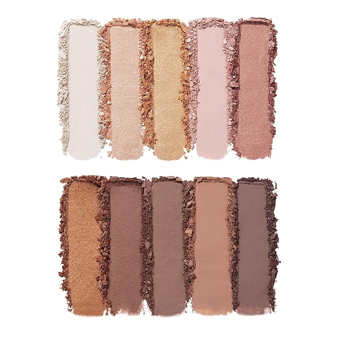 e.l.f. Perfect 10 Eyeshadow Palette, Ten Ultra-pigmented Neutral Shades, Blendable Formula, Vegan & Cruelty-free, Need It Nude (Packaging May Vary)