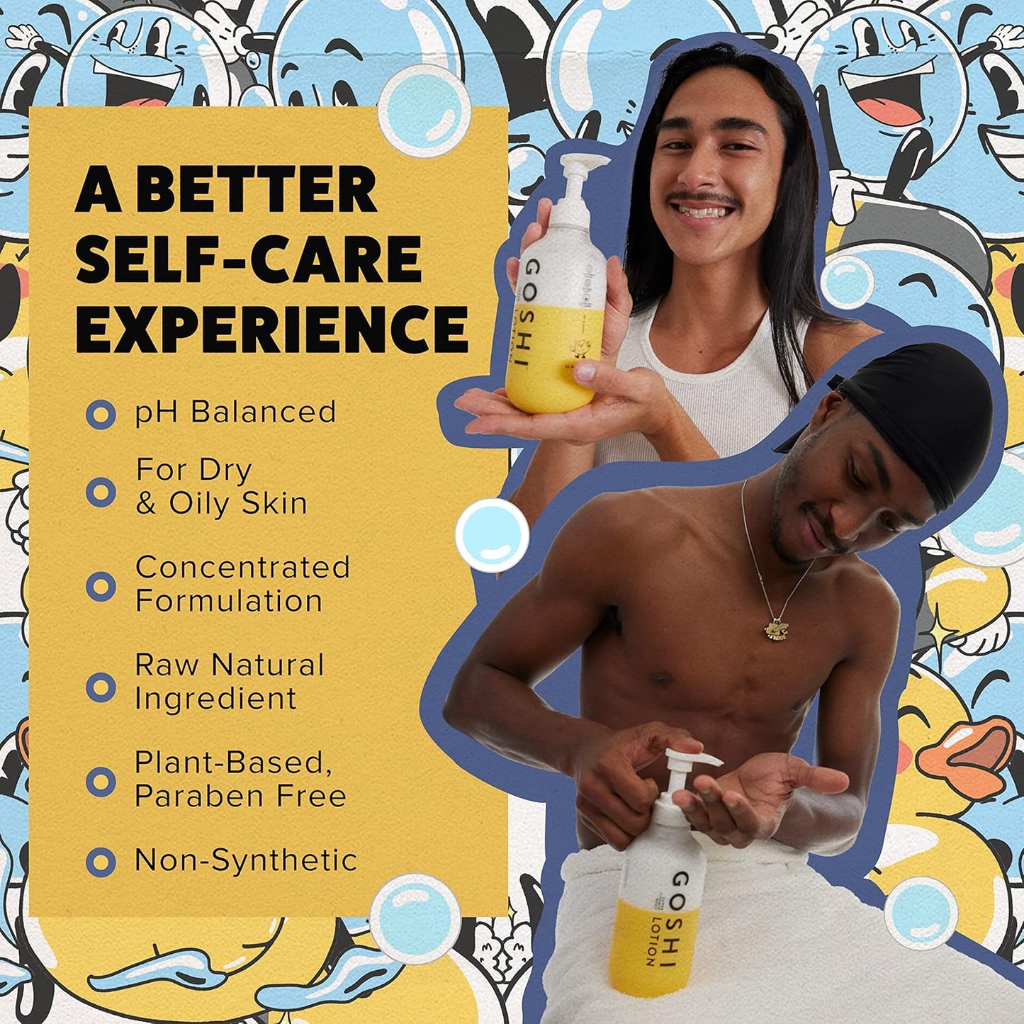 GOSHI Super Vitamin Body Lotion 20 oz - pH-Balanced Moisturizing Body Lotion for Men and Women - For All Skin Types