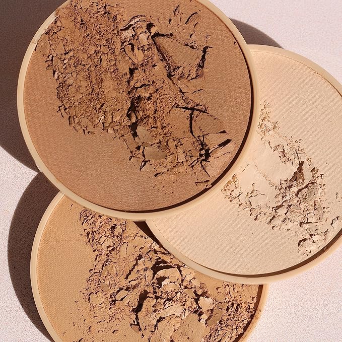 Wander Beauty Wanderlust Powder Foundation -Light Medium-Blurs and Evens Skin Tone-Perfects and Hydrates With Hyaluronic Acid, Aloe,Honeysuckle, & Vitamin E -Lightweight, Buildable Coverage - 0.31 oz